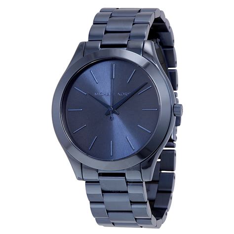 michael kors uhr mk3419|Michael Kors Slim Runway Blue Dial Blue Ion.